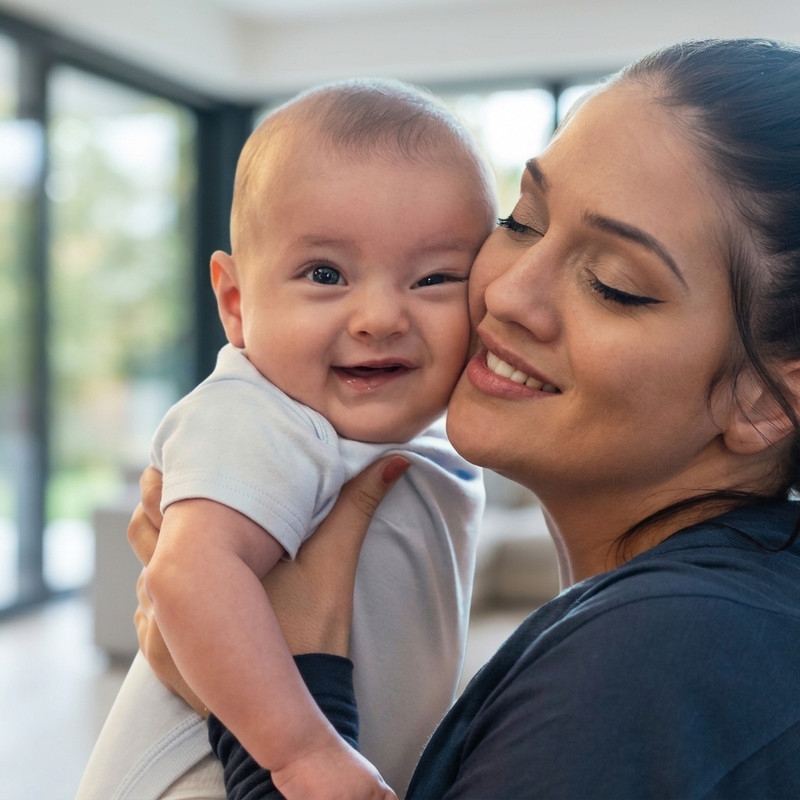 Doctor and mother oral care guidance